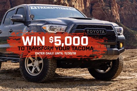 Transform Your Tacoma 5000 Parts Giveaway Truck Camper Adventure