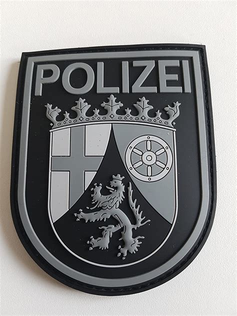 Atg Ärmelabzeichen Polizei Rheinland Pfalz 3 D Rubber Patch Blackops