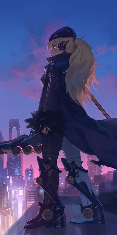 1080x2160 Anime Girl In City 4k One Plus 5thonor 7xhonor View 10lg
