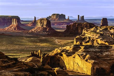 Sunset On Monument Valley From Hunts Mesa Photograph By Dan Blackburn