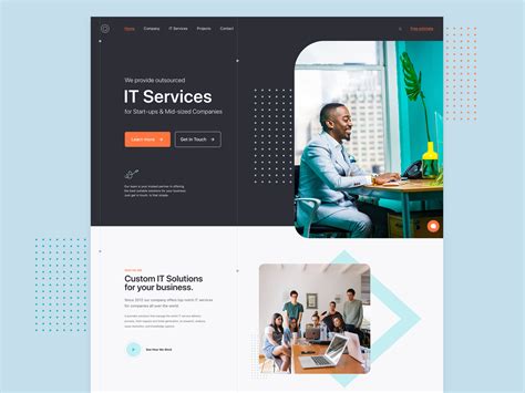 It Company Website Exploration By Daniel Timofte On Dribbble