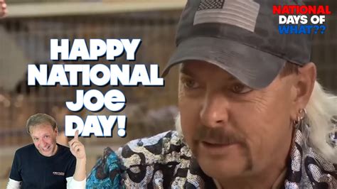 Happy National Joe Day March 27 Celebrate Everyone Named Joe Youtube