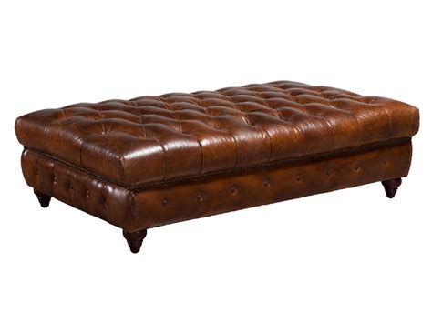 Browse a great selection of scarlet, light & dark red footstool & ottoman styles including cocktail, coffee table, storage, leather & tufted. Vintage Leather Tufted Coffee Table Ottoman