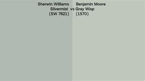 Sherwin Williams Silvermist Sw 7621 Vs Benjamin Moore Gray Wisp 1570