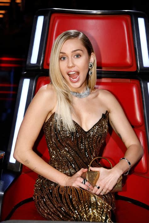MILEY CYRUS At The Voice Season Live Shows HawtCelebs