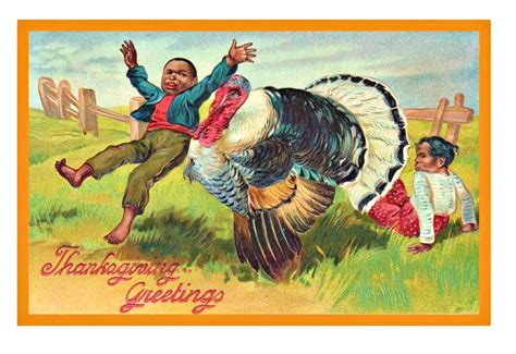 Thanksgiving African American Black Americana Vintage Thanksgiving
