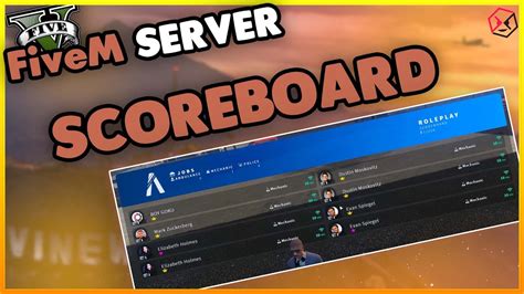 Fivem Scoreboard Mit Rp Namen Free Bestes Esx Scoreboard Fivem Server Erstellen Youtube