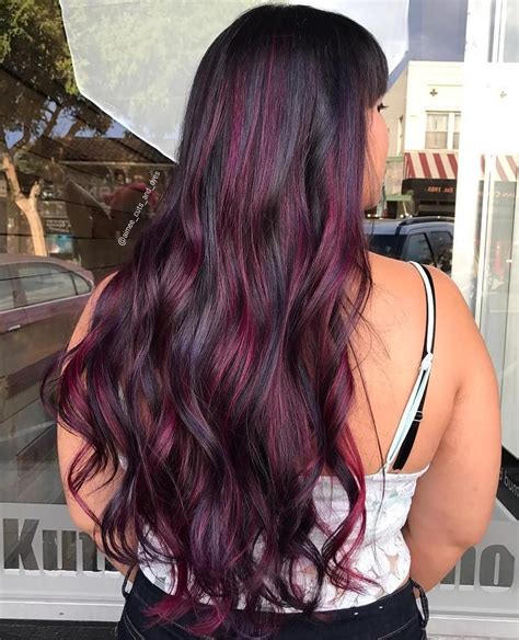 50 shades of burgundy hair color dark maroon red wine red violet hair color plum burgundy