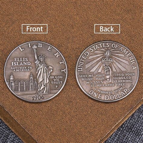 1906 Us 1 One Dollar Liberty Ellis Island Commemorative Coin Ebay