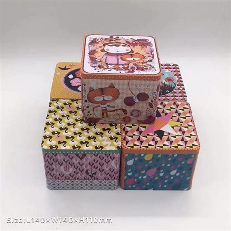 Square cookie tin boxmodel number: 2017 Promotional Food Grade Custom Square Cookie Metal Tin ...