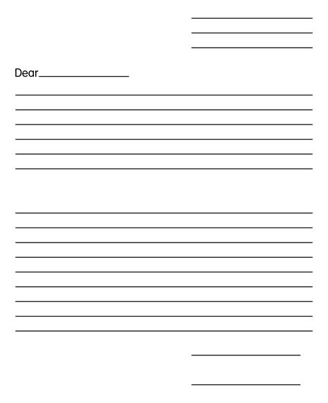 Letter Template Printable Free