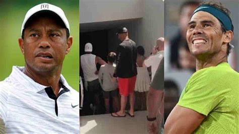 A Lenda Do Golfe Tiger Woods Faz Uma Visita Surpresa Academia De
