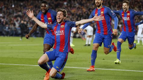 Barcelona 6 1 Psg Five Years On The Greatest Champions League Turnarounds