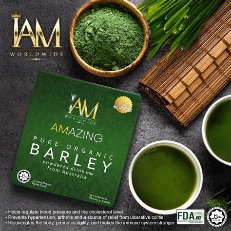 Amazing Pure Organic Barley Powdered Drink Iam Worldwide Online Store Ph