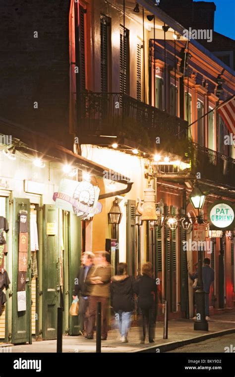 An Evening On Bourbon Street French Quarter New Orleans Louisiana