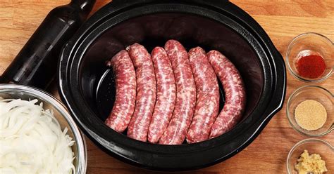 Pour Beer Over Bratwursts In This Irresistible And Easy Slow Cooker