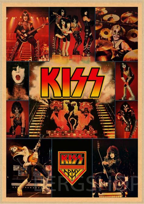 Kiss Band Poster Vintage Photograph Music Legendsart Print Etsy