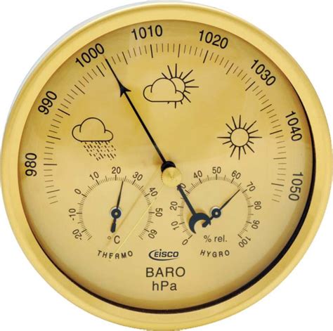 Three In One 130 Mm Dia Thermometer Barometer And Hygrometer Diameter 130 Mm Remote Sensors