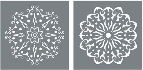 Whether you want to jazz up your living room, your bedroom, dining room, or entryway, we have wall. Large Mandala Stencil Set - 2 Reusable Mandala Stencils ...