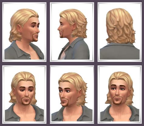 Slick Back Half Long Hair At Birksches Sims Blog Sims Updates