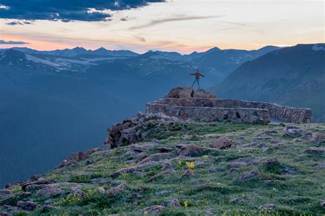 Sunset At Forest Canyon Overlook Rocky Mountain National Park