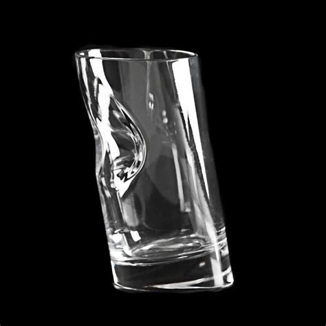 Set Of 6 Ice Stopper Crystal Whisky Glasses By Angelo Mangiarotti