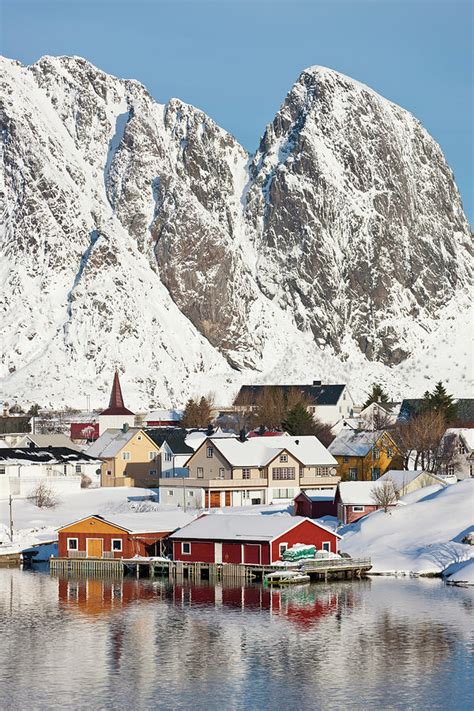 Cabins In Raine Lofoten Islands Norway Photograph By David Clapp