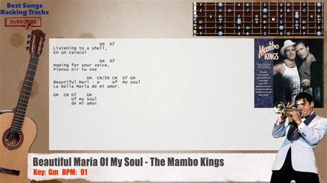 Skipping pebbles on the sea wishing for paradise sand castles crumble below the restless tides ebb and flow listening to a shell hoping for your voice beautiful maria of my soul. Beautiful Maria Of My Soul - The Mambo Kings Guitar ...