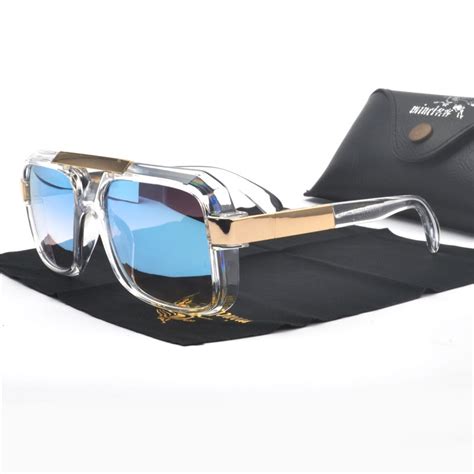 High Quality Oversized Men Square Driving Sunglasses Women Brand Designer Clear Lens Glasses