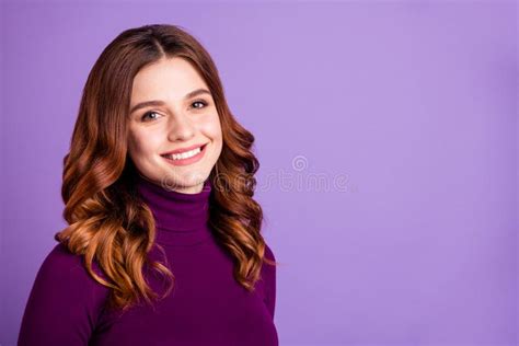 Close Up Portrait Of Her She Nice Looking Attractive Lovely Lovable Cheerful Cheery Wavy Haired