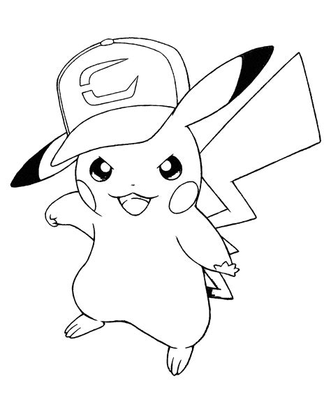 Free Pikachu Coloring Page For Kids Coloring Home