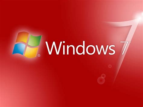 Red Windows 7 1280 X 960 Wallpaper