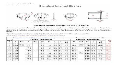 standard external circlip sizes pdf