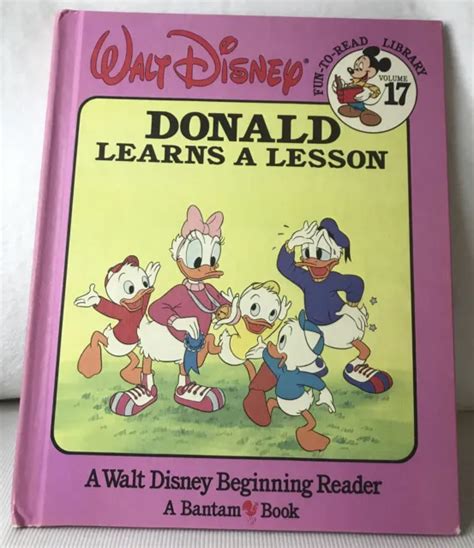 Walt Disney Bantam Book Donald Learns A Lesson 600 Picclick