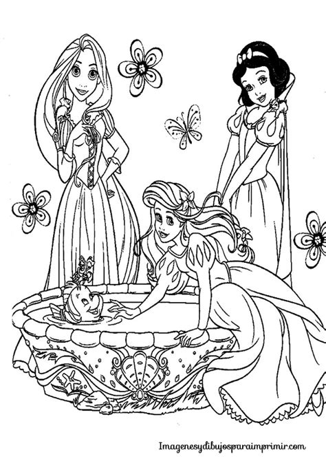 Dibujos De Princesas Disney Para Colorear E Imprimir Gratis Libro De Images