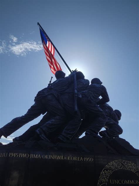 Marines Corps Memorial, based on the famous photo of six Marines