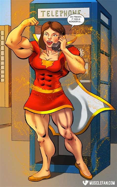 Mary Marvel Gets Muscular By Muscle Fan Comics On Deviantart