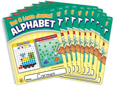 Dot And Learn Alphabet Journal Set Of 10 At Lakeshore Learning