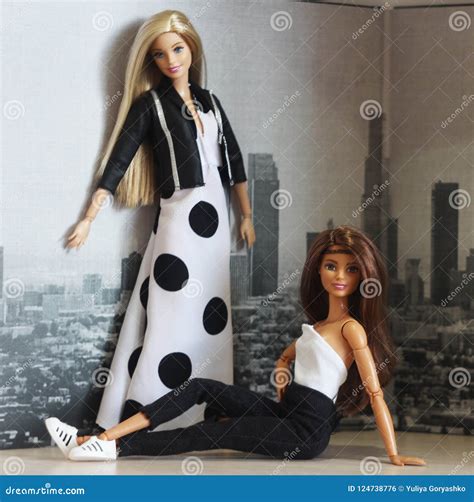A Beautiful Barbie With White Hair Stylish Doll Editorial Image 119547294