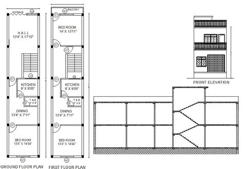 Maybe you would like to learn more about one of these? Row House Plans In 1000 Sq Ft AutoCAD File - Cadbull
