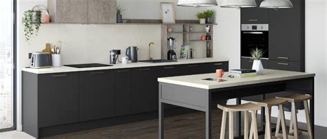 Greenwich Super Matt Charcoal Kitchen Fitted Kitchens Howdens