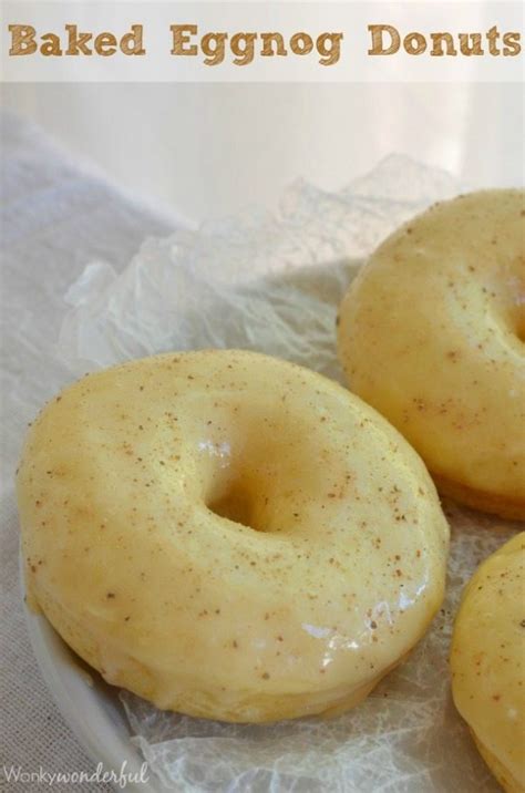 Baked Eggnog Donuts Wonkywonderful