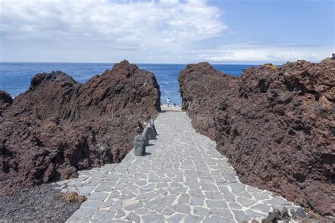 Stone Path Leading To The Sea Island Of Tenerife Stock Photo Image Of