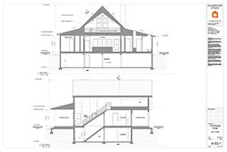 Four elevations are customarily drawn, one for each side of the house. Sample Cross Section | Home building design, House plans ...