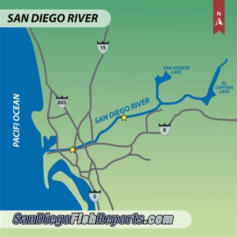 San Diego River San Diego Ca Fish Reports And Map