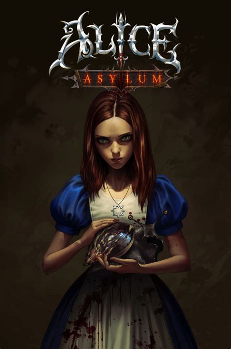 Alice Asylum Art Print Alice And The Snailprinted On 300g Poster