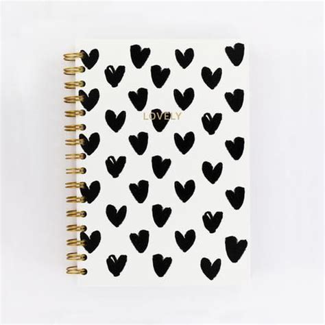 A5 notebook - Hearts | Notebook, A5 notebook, Notebook features