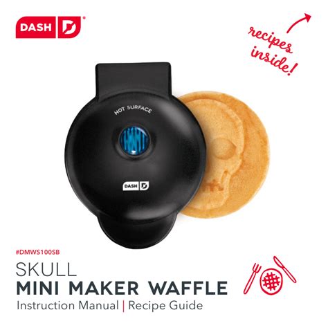 Dash Skull Mini Waffle Maker Owner S Manual Manualzz