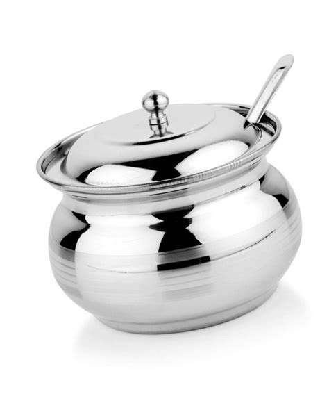 mosaic deluxe 1 stainless steel ghee pot capacity 2l grade ss304 at rs 85 piece in new delhi