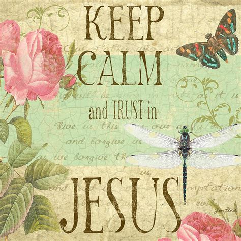 Keep Calm Trust In Jesus Digital Art